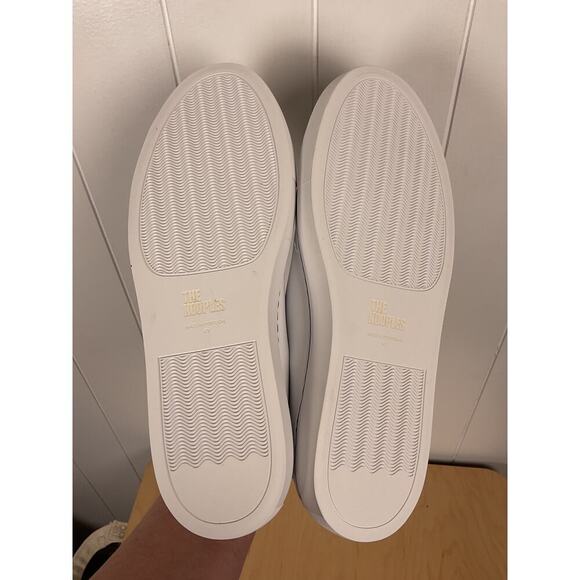 The Kooples Unisex White Leather Lace Up Sneakers NIB Size FR 41/US 8 M/US 10 W - Picture 6 of 7